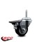 Service Caster 3 Inch Black Polyurethane Wheel Swivel 58 Inch Threaded Stem Caster with Brake SCC SCC-TS20S314-PPUB-BLK-PLB-58212 - alternate 3